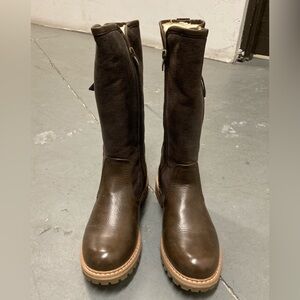 Miss Sweet, Brown Winter Boots for Women, size 37, US7, Faux Fur Lining